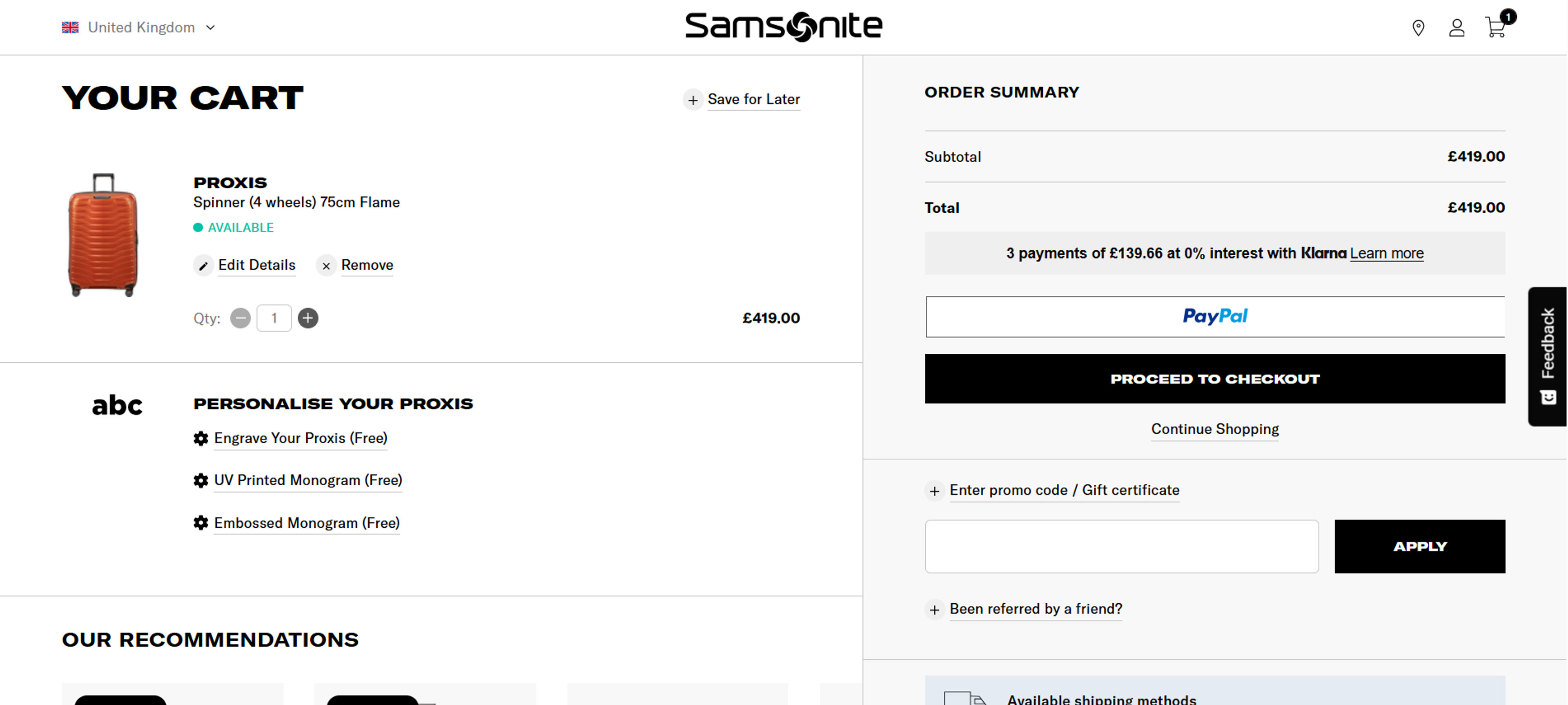 How to use Coupon for Samsonite
