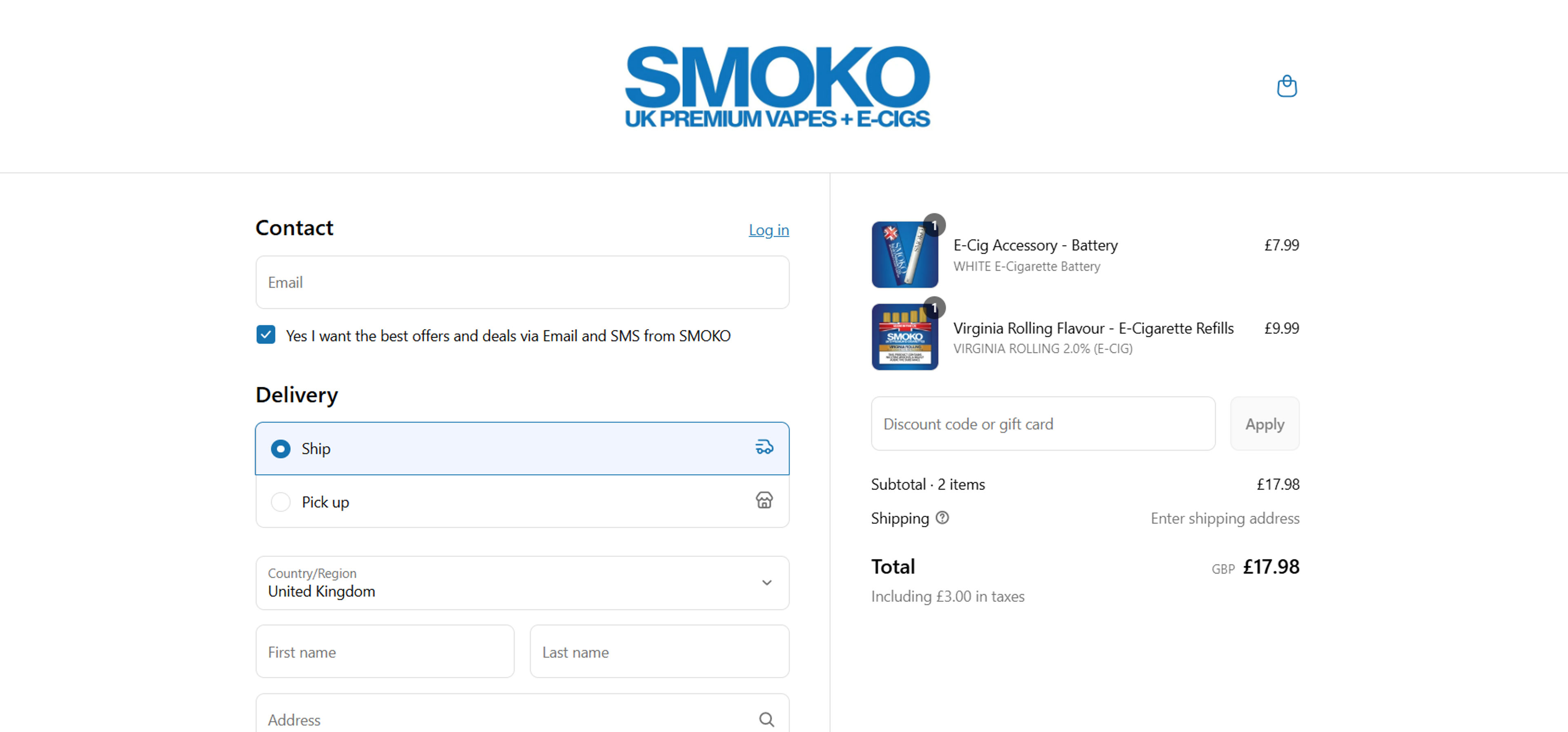 How to use Coupon for Smoko E-Cigarettes