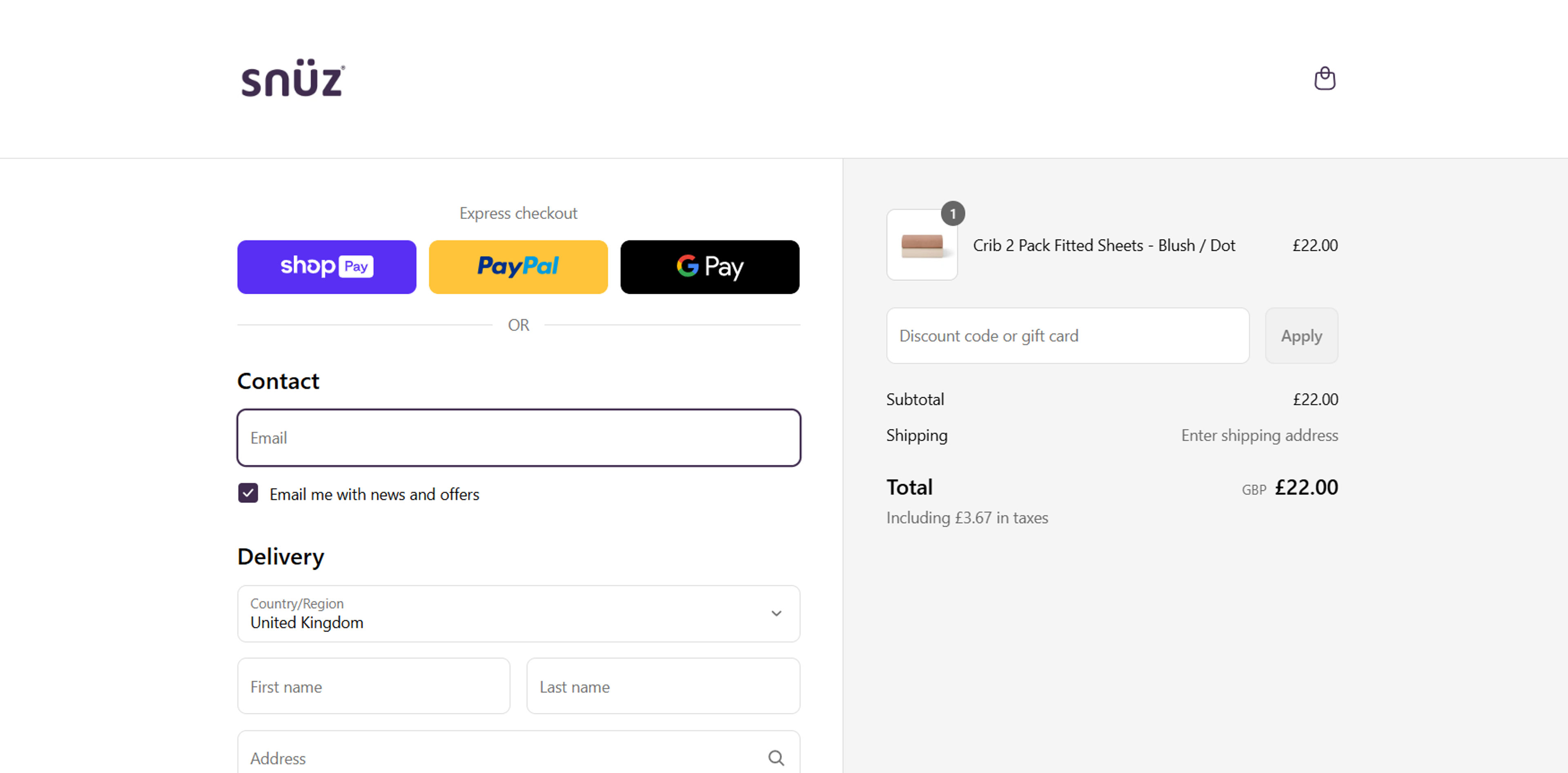 How to use Coupon for Snuz