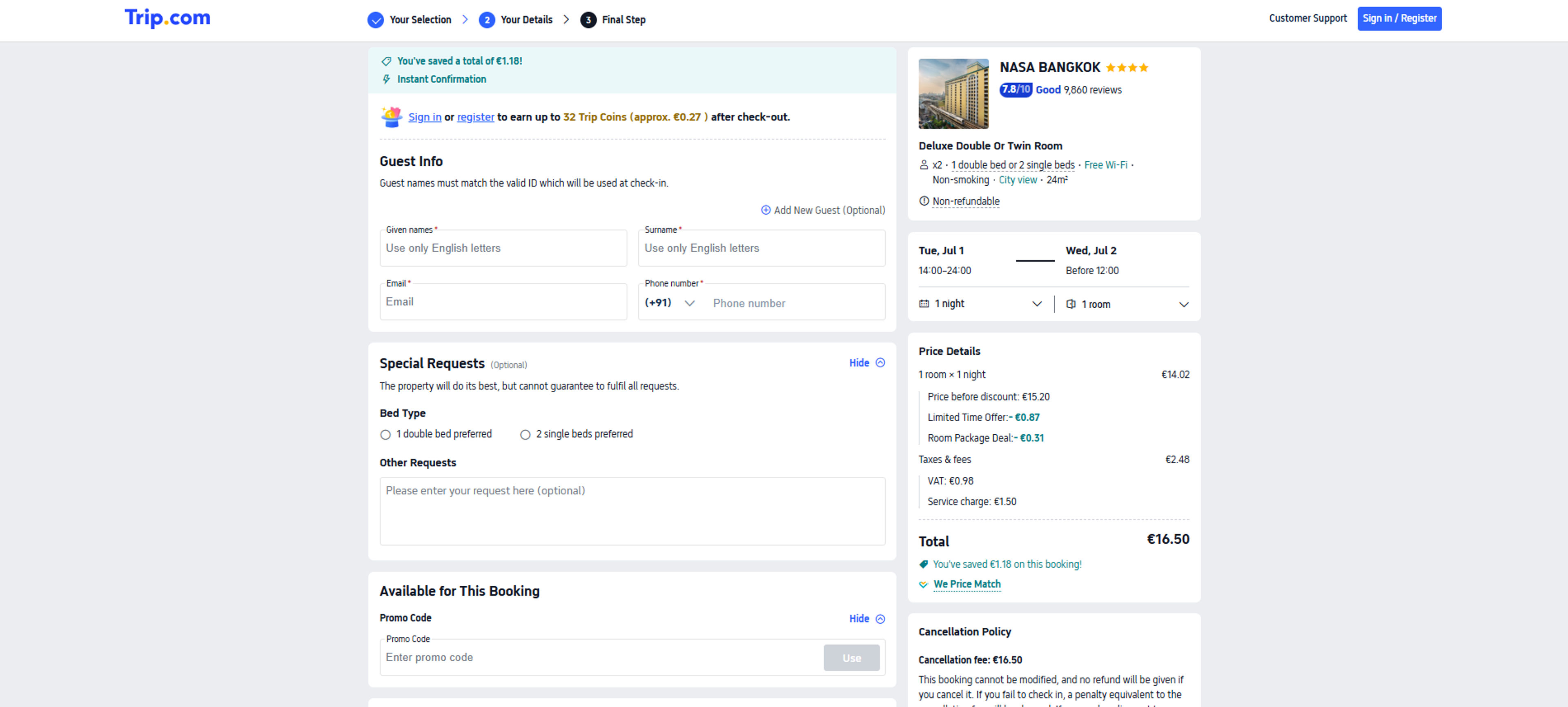 How to Use Coupon for Trip.com
