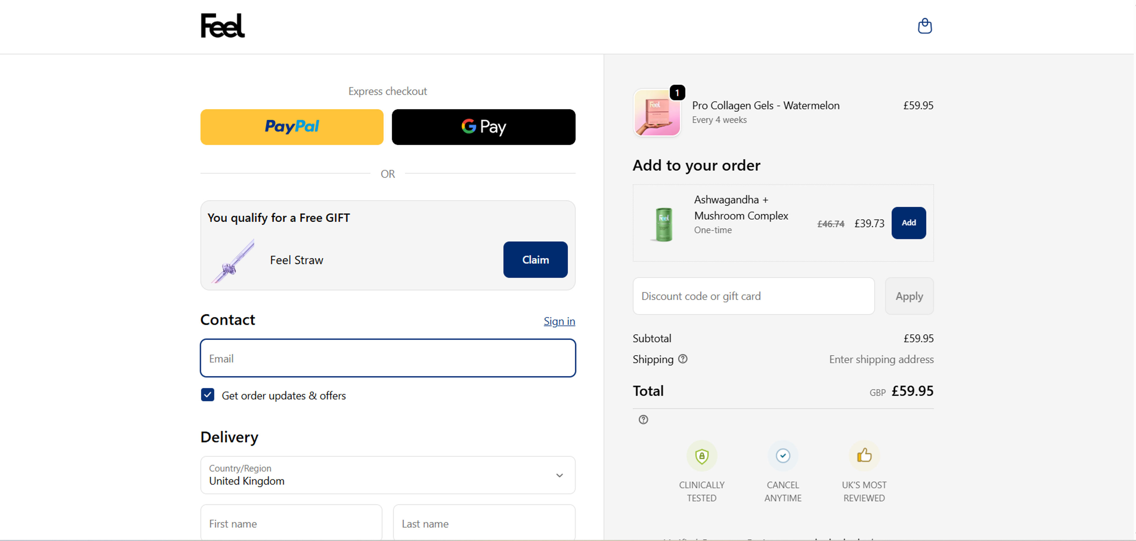 How to use coupon for  WeareFeel