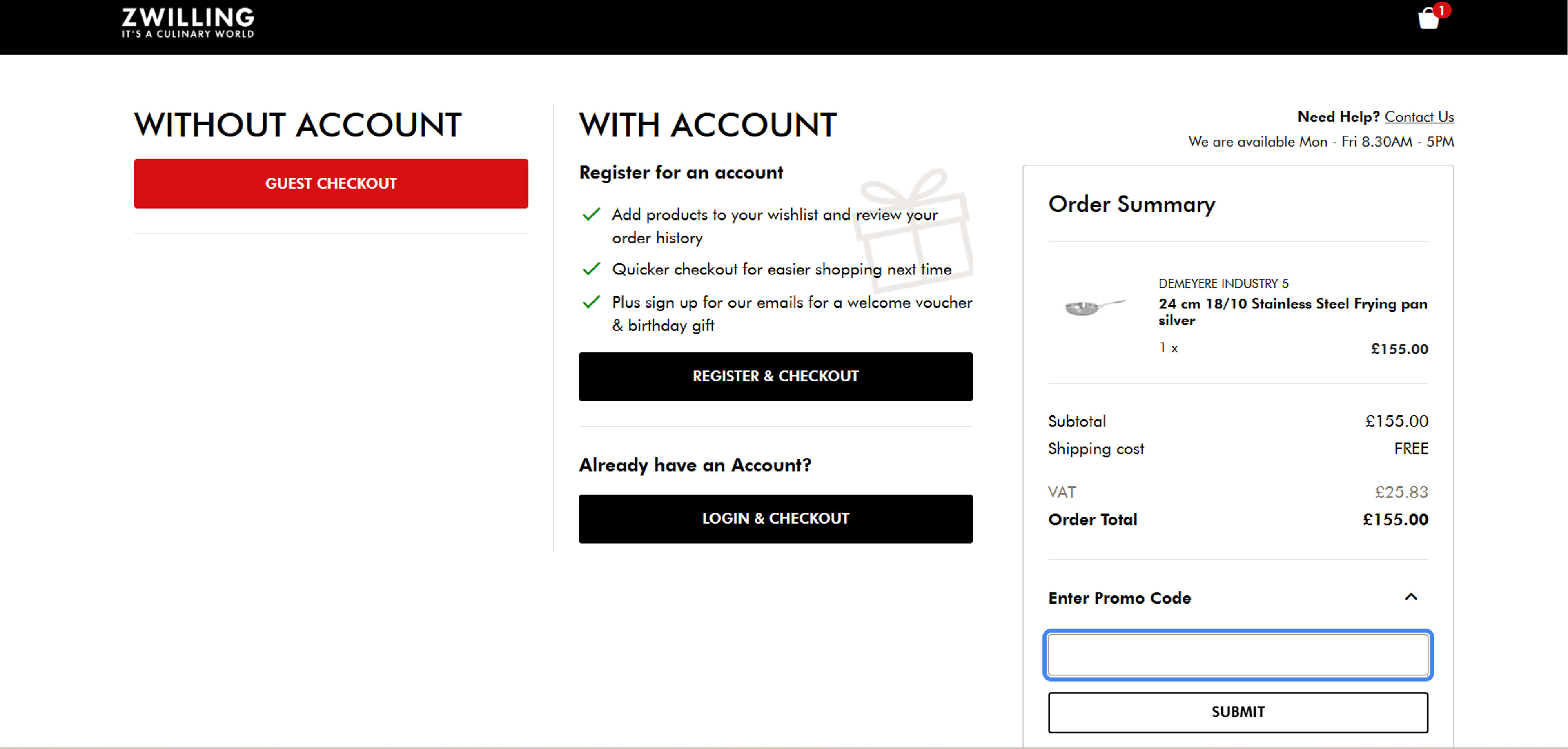 How to use coupon for Zwilling